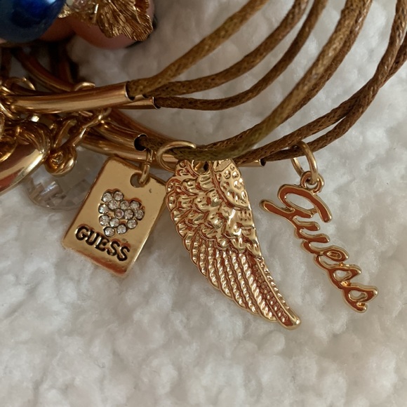 NWOT GUESS Necklace & Bracelet Gold Costume Jewelry - Picture 8 of 10